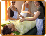 Herbal Body Massage: Ayurveda School, Kerala, India